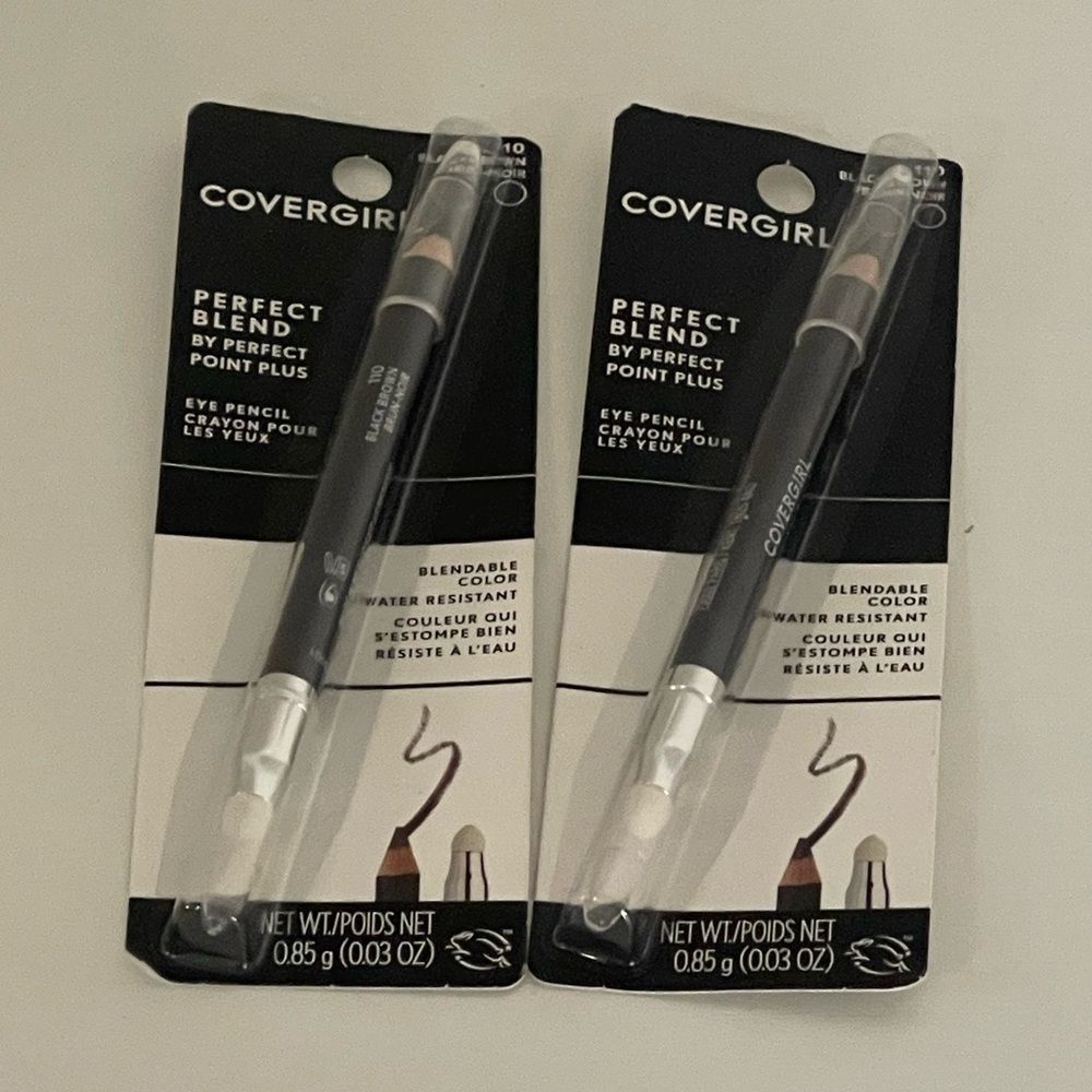 NEW Bundle 2 CoverGirl Perfect Blend Black Brown 110 Eyeliner